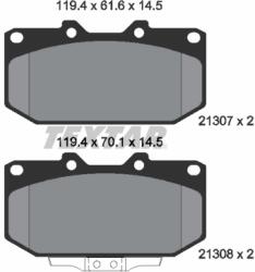 TEXTAR Set Placute Frana, Frana Disc 2130701 Nissan 300Zx/Silvia/Skyline Subaru Impreza