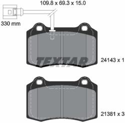 TEXTAR Set Placute Frana, Frana Disc 2414301 Seat Leon (2414301)