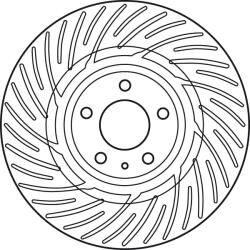 TRW Disc Frana Df6014S Audi A4 B8/A5/Q5 (DF6014S)