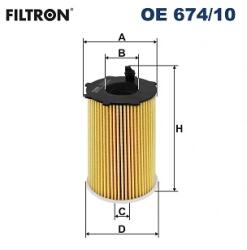 FILTRON Filtru Ulei Oe674/10 Hyundai Grand Santa Fé/Grandeur/Santa Fe Iv/Santa Fé Ii (OE674/10)