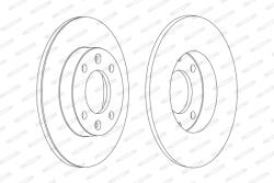FERODO Disc Frana Ddf1178C Citroën C2/C3 I/C4/C4 I/Xsara Picasso Peugeot 1007/307 (DDF1178C)
