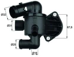 MAHLE Termostat, Lichid Racire Ti3387 Audi A3 Skoda Octavia Ii/Superb Ii/Yeti Vw Beetle (TI3387)