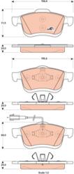 TRW Set Placute Frana, Frana Disc Gdb1864 Fiat Doblo/Ducato Opel Combo (GDB1864)