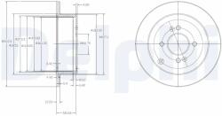 DELPHI Disc Frana Bg4097 Hyundai Accent Iii/Accent Iv/Getz/I20 I Kia Rio Ii (BG4097)