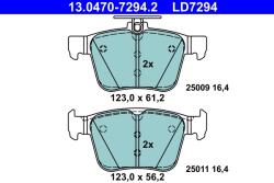 ATE Set Placute Frana, Frana Disc 13.0470-7294.2 Audi A3/Q2/Q3/Tt Cupra Ateca (13.0470-7294.2)