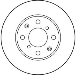 TRW Disc Frana Df1436 Honda Brio/Brio Amaze/Civic V/Civic Vi/Domani/Orthia / Partner (DF1436)