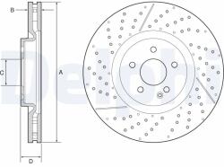 DELPHI Disc Frana Bg9229C Mercedes-Benz A-Class/Cla/Cla Shooting Brake/Gla-Class