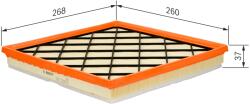 Bosch Filtru Aer F026400217 Chevrolet Cruze/Orlando Opel Astra J/Astra J Gtc/Cascada