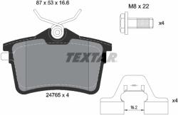 TEXTAR Set Placute Frana, Frana Disc 2476501 Citroën Berlingo/Berlingo Multispace