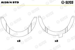 GLYCO Saiba Distantier, Arbore Cotit A139/4Std Artega Gt Audi A3/Q7/Tt Ford Galaxy I (A139/4STD)