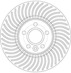 TRW Disc Frana Df6185S Ford S-Max Volvo S60 Ii/S60 Ii Cross Country/S80 Ii/V60 I (DF6185S)