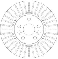 TRW Disc Frana Df6449 Renault Scénic Ii