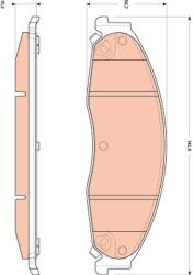 TRW Set Placute Frana, Frana Disc Gdb4601 Cadillac Cts/Sts Cadillac (Sgm) Cts (GDB4601)