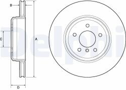 DELPHI Disc Frana Bg4753C Bmw 5/6 (BG4753C)