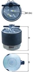 KNECHT Filtru Combustibil Kl440/41 Nissan Murano Ii/Qashqai I/X-Trail (KL440/41)