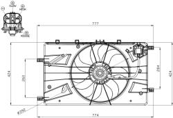NRF Ventilator, Radiator 47878 Chevrolet Cruze/Orlando Opel Astra J/Astra J Gtc (47878)