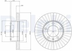 DELPHI Disc Frana Bg9692 Nissan Interstar Opel Movano A Renault Master Ii/Master Pro (BG9692)