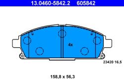 ATE Set Placute Frana, Frana Disc 13.0460-5842.2 Honda Elysion Nissan Elgrand/Serena