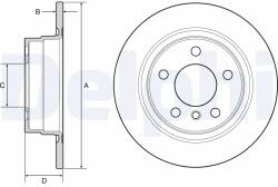 DELPHI Disc Frana Bg4649C Bmw 1/2 (BG4649C)