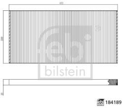 Febi Bilstein Filtru, Aer Habitaclu 184189 Mercedes-Benz Capacity/Citaro/Citaro 2/Conecto