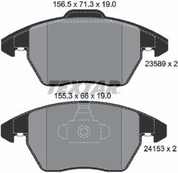 TEXTAR Set Placute Frana, Frana Disc 2358901 Citroën C4/C4 I Citroën (Df-Psa) C4 L