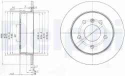DELPHI Disc Frana Bg3710 Mercedes-Benz A-Class/Vaneo (BG3710)