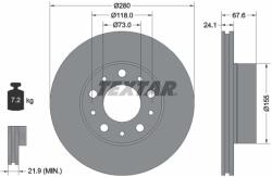 TEXTAR Disc Frana 92275105 Citroën Jumper I/Jumper Ii Fiat Ducato Opel Movano C (92275105)