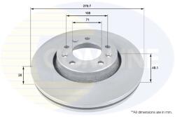 COMLINE Disc Frana Adc1580V Citroën Jumpy Ii Fiat Scudo Peugeot Expert/Expert Tepee (ADC1580V)