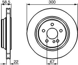 Bosch Disc Frana 0986478473 Mercedes-Benz S-Class (0986478473)