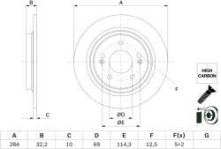 Bosch Disc Frana 0986479G77 Hyundai Kona (0986479G77)