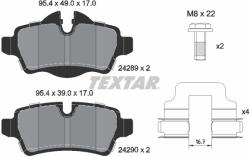 TEXTAR Set Placute Frana, Frana Disc 2428901 Mini Mini/Mini Clubman/Mini Clubvan