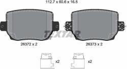 TEXTAR Set Placute Frana, Frana Disc 2637201 Tesla Model 3/Model Y