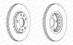 FERODO Disc Frana Ddf1728C Dacia Duster Nissan Juke/Terrano/Townstar Renault Arkana I