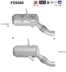 AS Filtru Funingine/Particule, Sist. De Esapament Fd5080 Bmw 3/5/6/X3/X5/X6