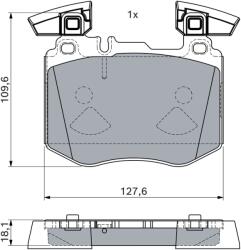 Bosch Set Placute Frana, Frana Disc 0986460102 Mercedes-Benz Glc