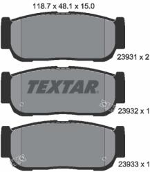 TEXTAR Set Placute Frana, Frana Disc 2393101 Kia Sorento I Ssangyong Kyron/Rexton/Stavic