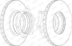 BERAL Disc Frana Bcr165A Mercedes-Benz Vario/Vario Cabina Cu Motor (BCR165A)