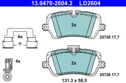 ATE Set Placute Frana, Frana Disc 13.0470-2604.2 Land Rover Defender/Discovery V