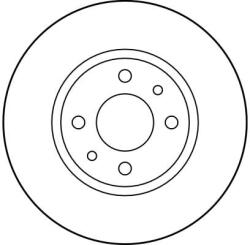 TRW Disc Frana Df2686 Alfa Romeo 145/146/155 Fiat Albea/Barchetta/Brava/Bravo I/Tipo