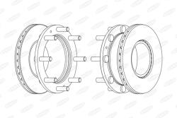 BERAL Disc Frana Bcr308A Iveco Eurocargo I-Iii/Eurocargo Iv/Eurocargo V/Eurofire Ii (BCR308A)