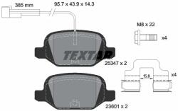 TEXTAR Set Placute Frana, Frana Disc 2534701 Abarth 500 / 595 / 695/500C / 595C / 695C