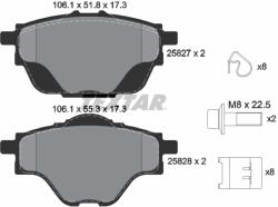 TEXTAR Set Placute Frana, Frana Disc 2582701 Citroën C4 Picasso Ii/C4 Spacetourer/C5 X (2582701)