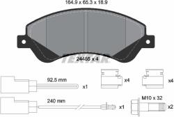 TEXTAR Set Placute Frana, Frana Disc 2448501 Ford Transit/Transit Tourneo