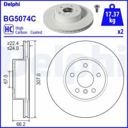 DELPHI Disc Frana Bg5074C Bmw 2/3/3 Touring/4