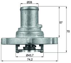 MAHLE Termostat, Lichid Racire Ti12287D Autobianchi Y10 Fiat Albea/Brava/Bravo I/Idea (TI12287D)