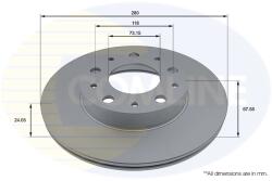 COMLINE Disc Frana Adc4002V Citroën Jumper I/Jumper Ii Fiat Ducato Opel Movano C