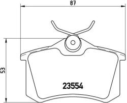 BREMBO Set Placute Frana, Frana Disc P85017 Audi A4 B6/A4 B7/A6 C5 Audi (Faw) A4 B6 (P85017)