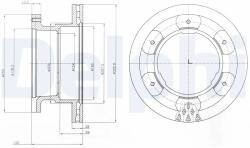 DELPHI Disc Frana Bg9069 Iveco Daily Iv/Daily V/Daily Vi (BG9069)