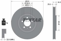 TEXTAR Disc Frana 92275905 Audi A1 Seat Ibiza Iv Vw Polo/Polo V/Polo Vivo