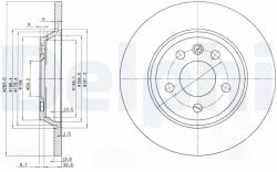 DELPHI Disc Frana Bg3518 Ford Galaxy I/Galaxy Mk I Seat Alhambra Vw California T4 (BG3518)